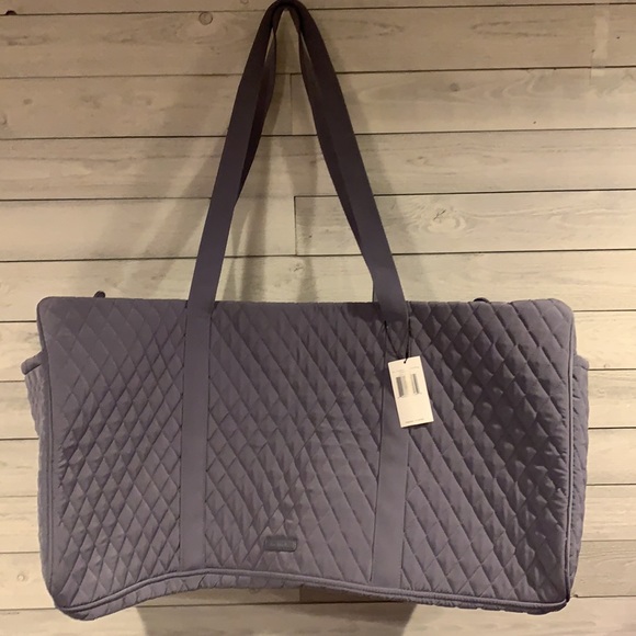 Vera Bradley Handbags - NWT Vera Bradley xl traveler duffel bag carbon grey gray